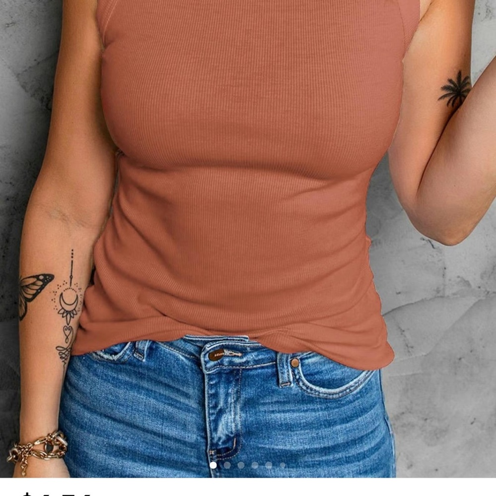 XXL Ribbed Pink Top